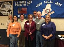 IBEW 1837 delegation to the Maine AFL-CIO Convention in 2017